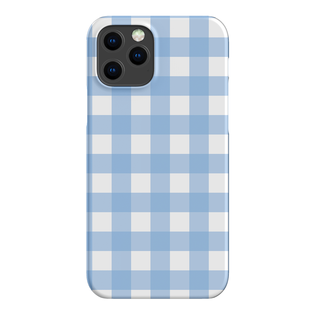 Gingham in Sky Matte Case Matte Phone Cases iPhone 12 Pro / Snap by The Dairy - The Dairy