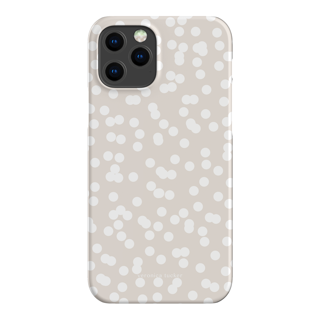 Mini Confetti White Printed Phone Cases iPhone 12 Pro / Snap by Veronica Tucker - The Dairy