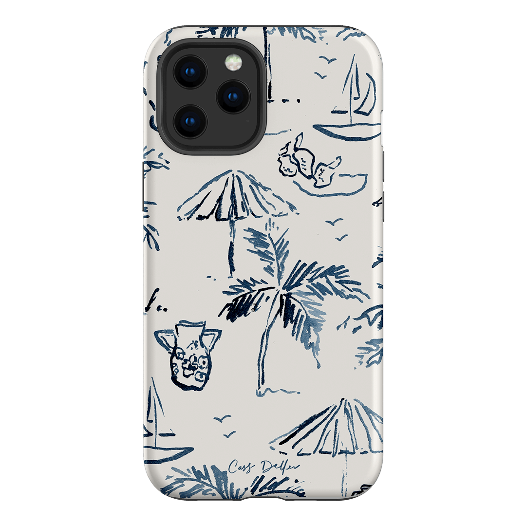 Balmy Blue Printed Phone Cases iPhone 12 Pro / Armoured by Cass Deller - The Dairy
