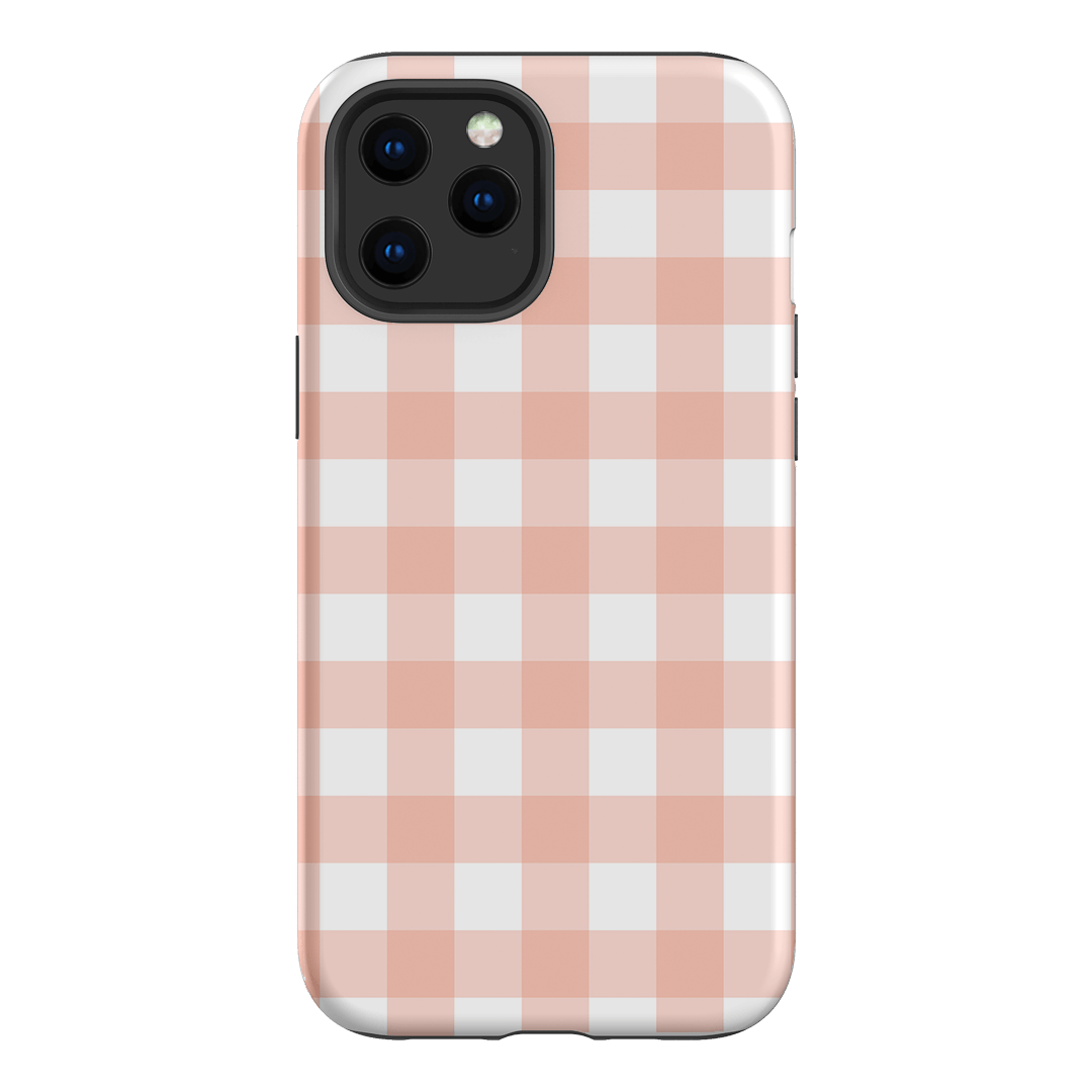 Gingham in Blush Matte Case Matte Phone Cases iPhone 12 Pro / Armoured by The Dairy - The Dairy