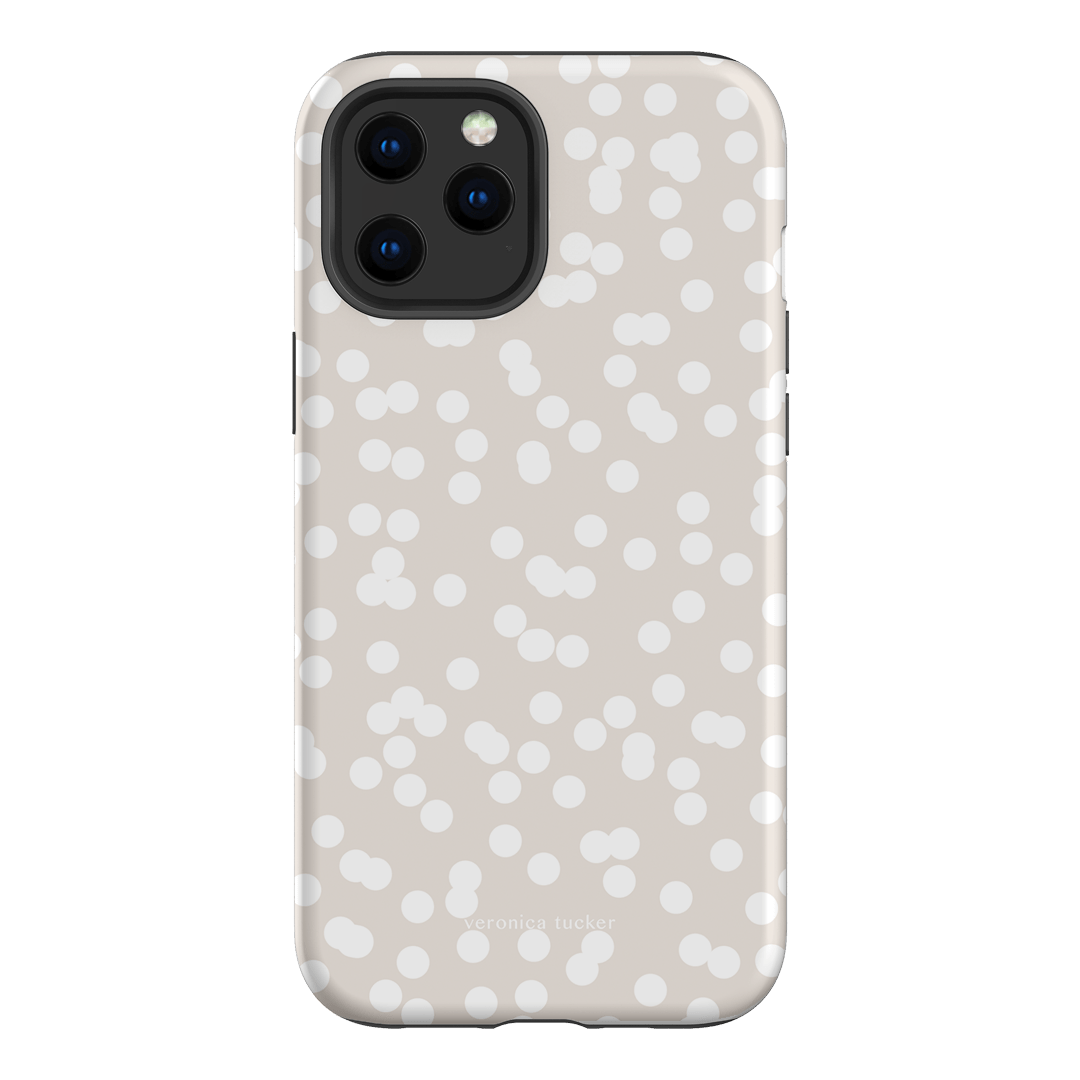 Mini Confetti White Printed Phone Cases iPhone 12 Pro / Armoured by Veronica Tucker - The Dairy