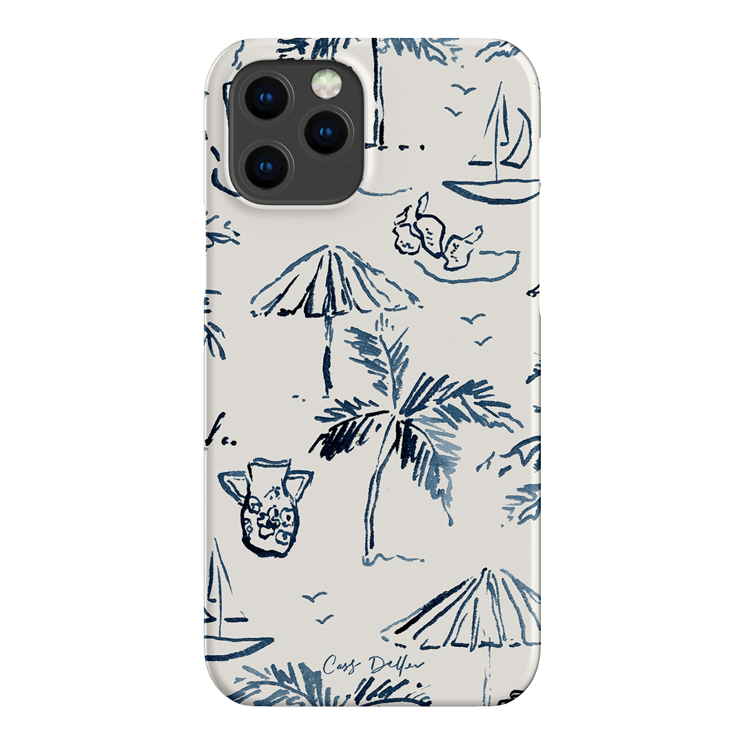 Balmy Blue Printed Phone Cases iPhone 12 Pro Max / Snap by Cass Deller - The Dairy