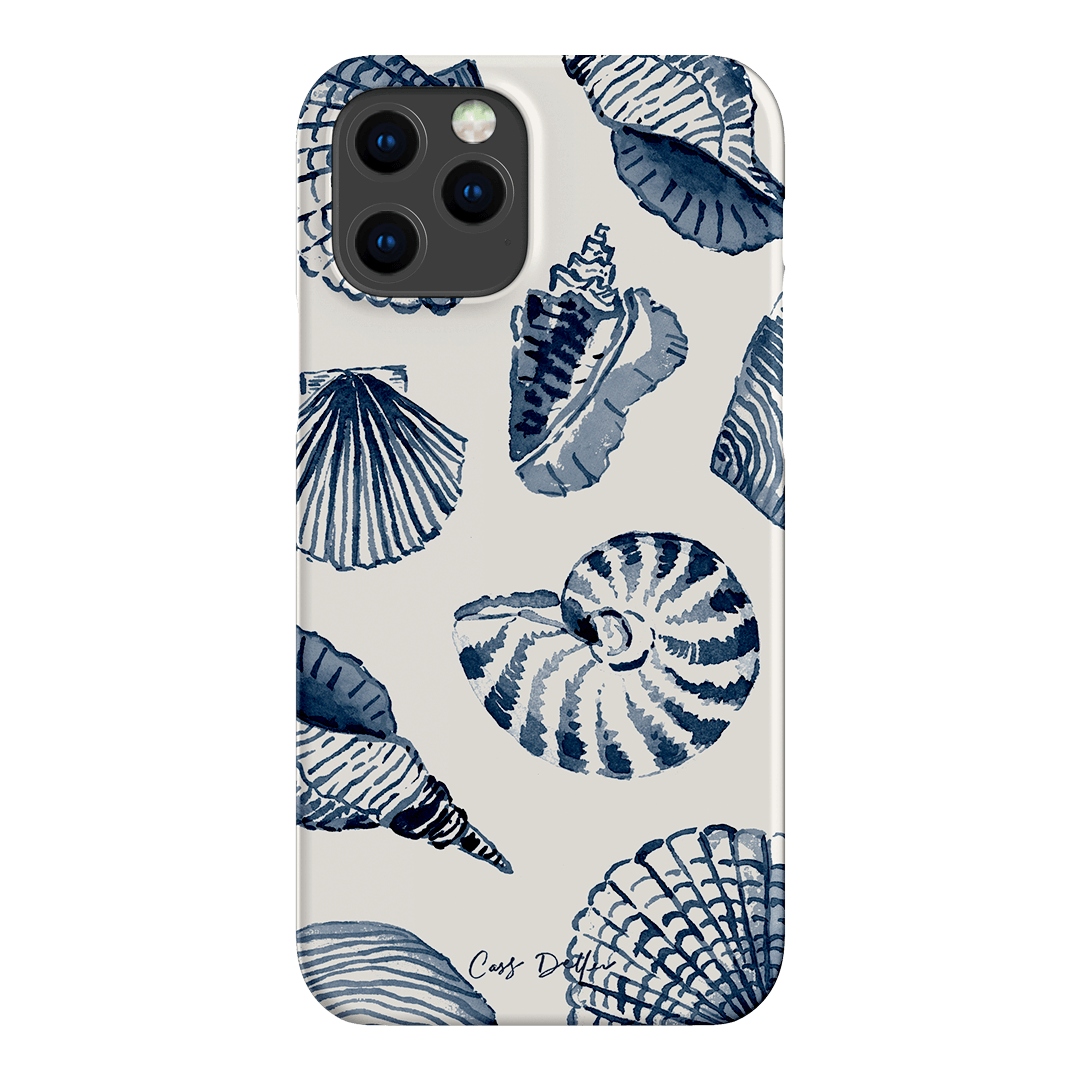 Blue Shells Printed Phone Cases iPhone 12 Pro Max / Snap by Cass Deller - The Dairy