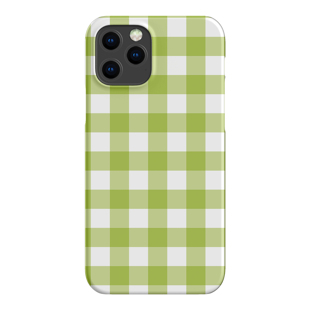 Gingham in Citrus Matte Case Matte Phone Cases iPhone 12 Pro Max / Snap by The Dairy - The Dairy