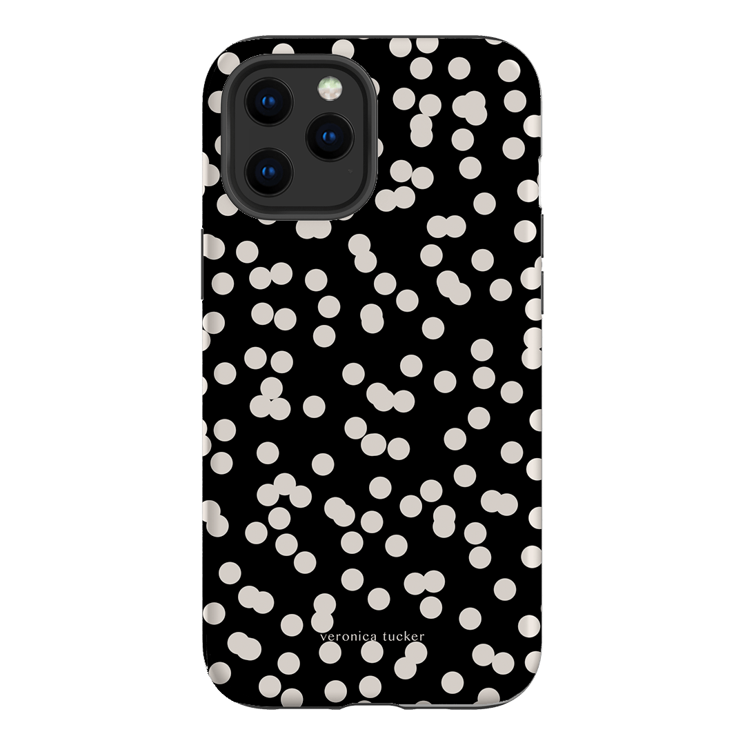 Mini Confetti Noir Printed Phone Cases iPhone 12 Pro Max / Armoured by Veronica Tucker - The Dairy