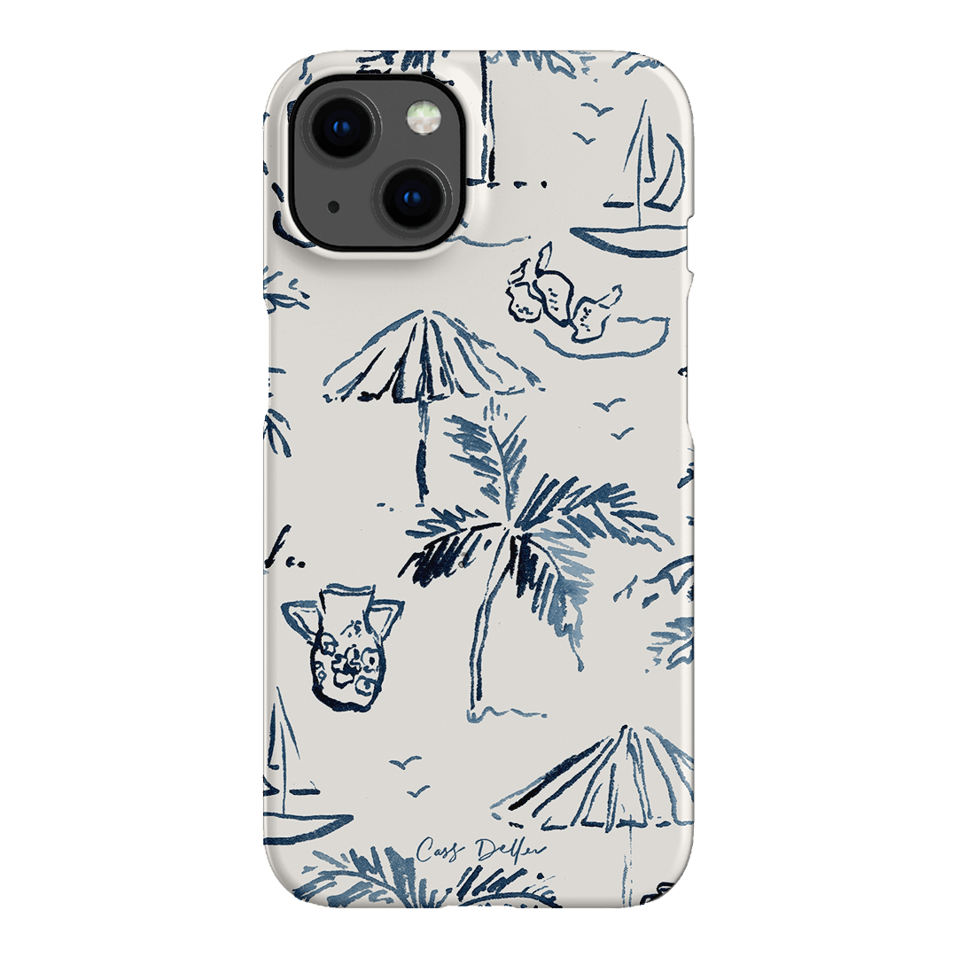 Balmy Blue Printed Phone Cases iPhone 13 / Snap by Cass Deller - The Dairy