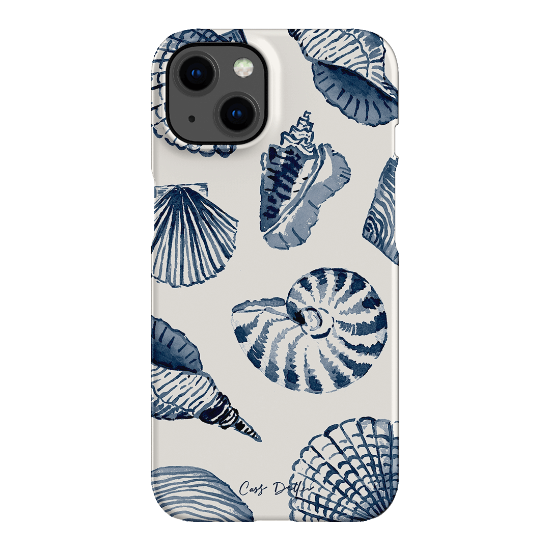 Blue Shells Printed Phone Cases iPhone 13 / Snap by Cass Deller - The Dairy