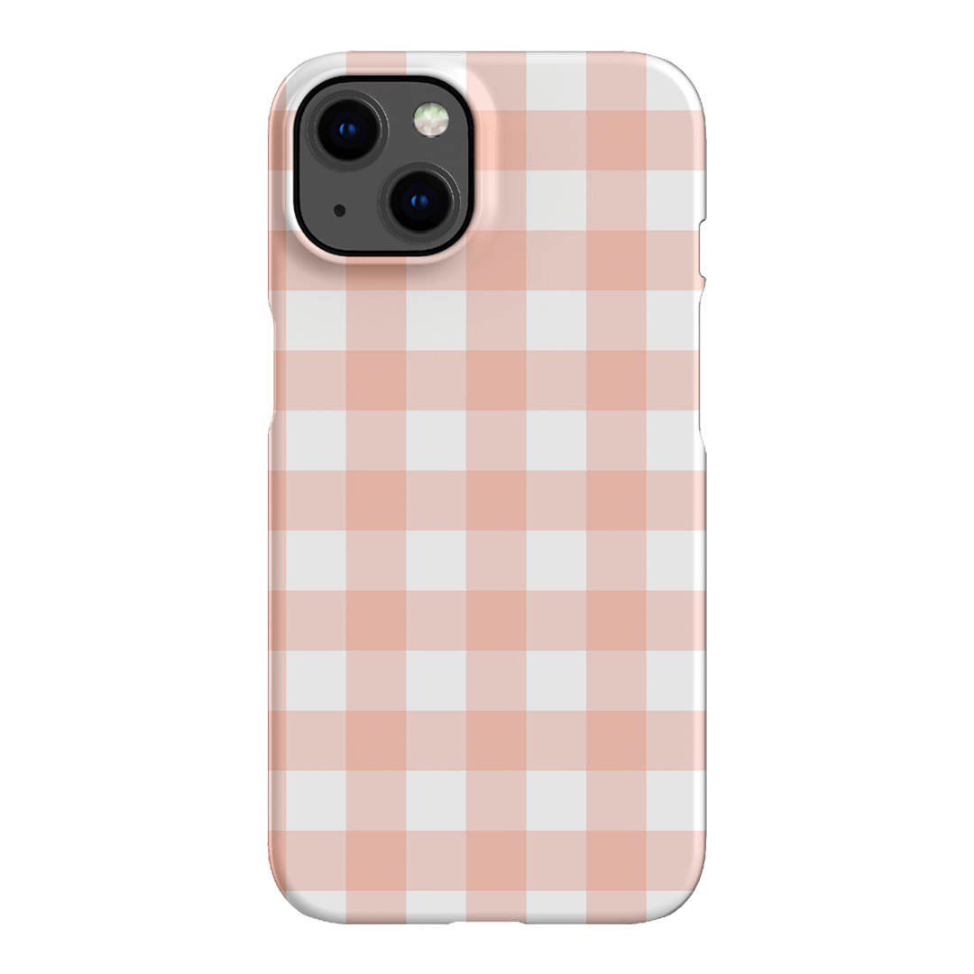 Gingham in Blush Matte Case Matte Phone Cases iPhone 13 / Snap by The Dairy - The Dairy