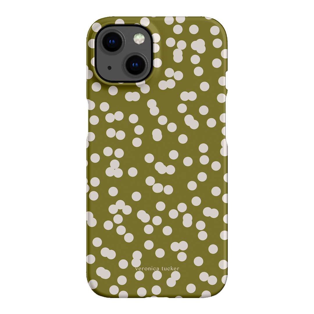 Mini Confetti Chartreuse Printed Phone Cases iPhone 13 / Snap by Veronica Tucker - The Dairy