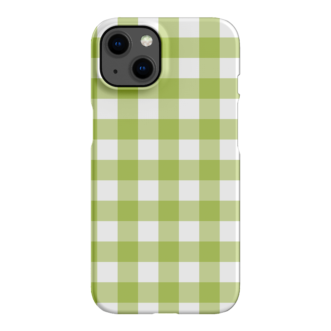 Gingham in Citrus Matte Case Matte Phone Cases iPhone 13 / Snap by The Dairy - The Dairy