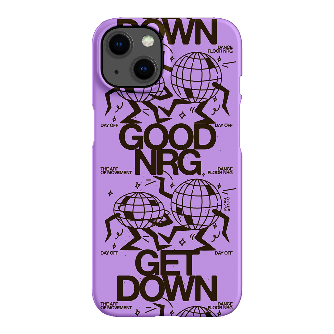 Good Energy in Purple Printed Phone Cases iPhone 13 / Snap by After Hours - The Dairy