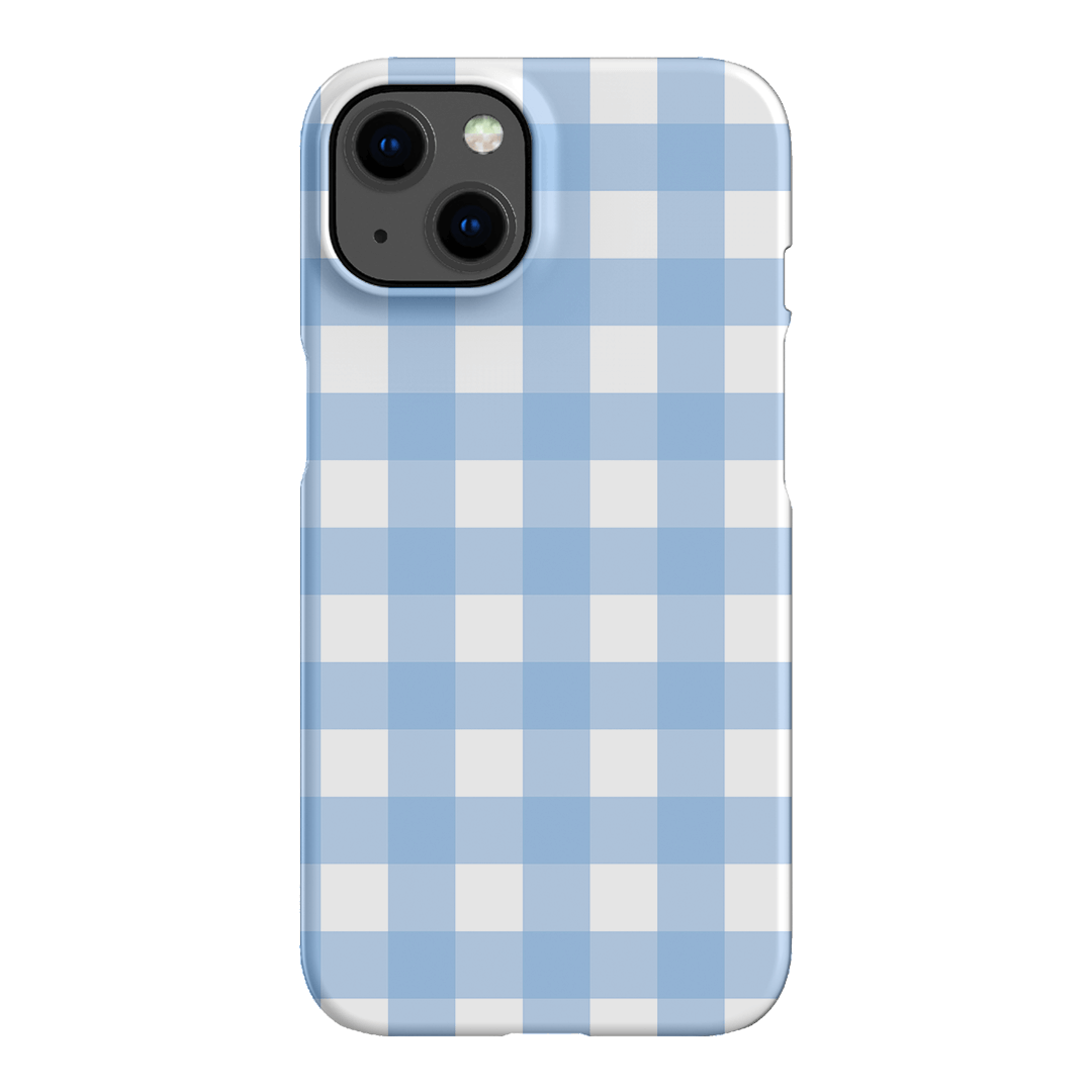 Gingham in Sky Matte Case Matte Phone Cases iPhone 13 / Snap by The Dairy - The Dairy