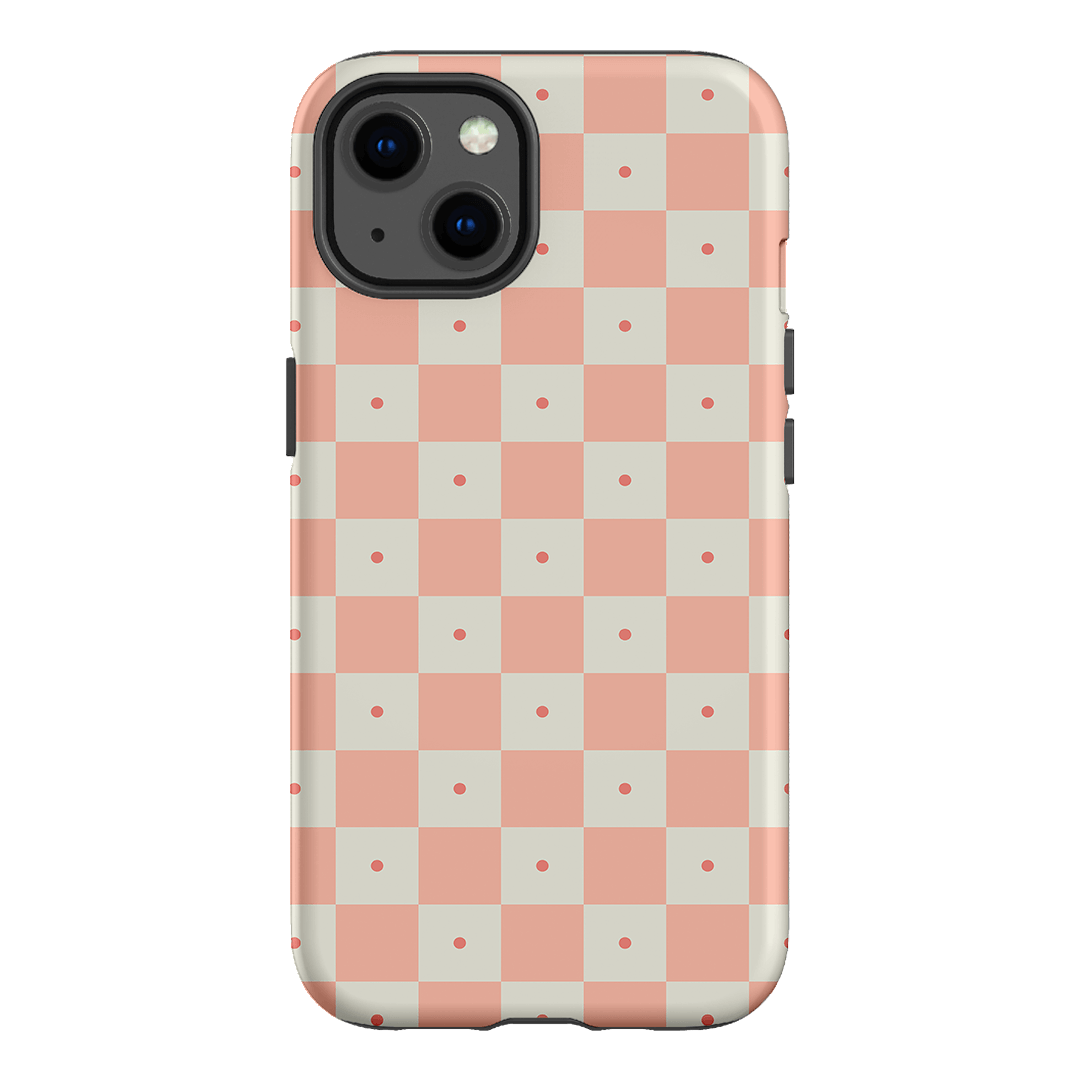 Checkers Blush Matte Case Matte Phone Cases iPhone 13 / Armoured by The Dairy - The Dairy