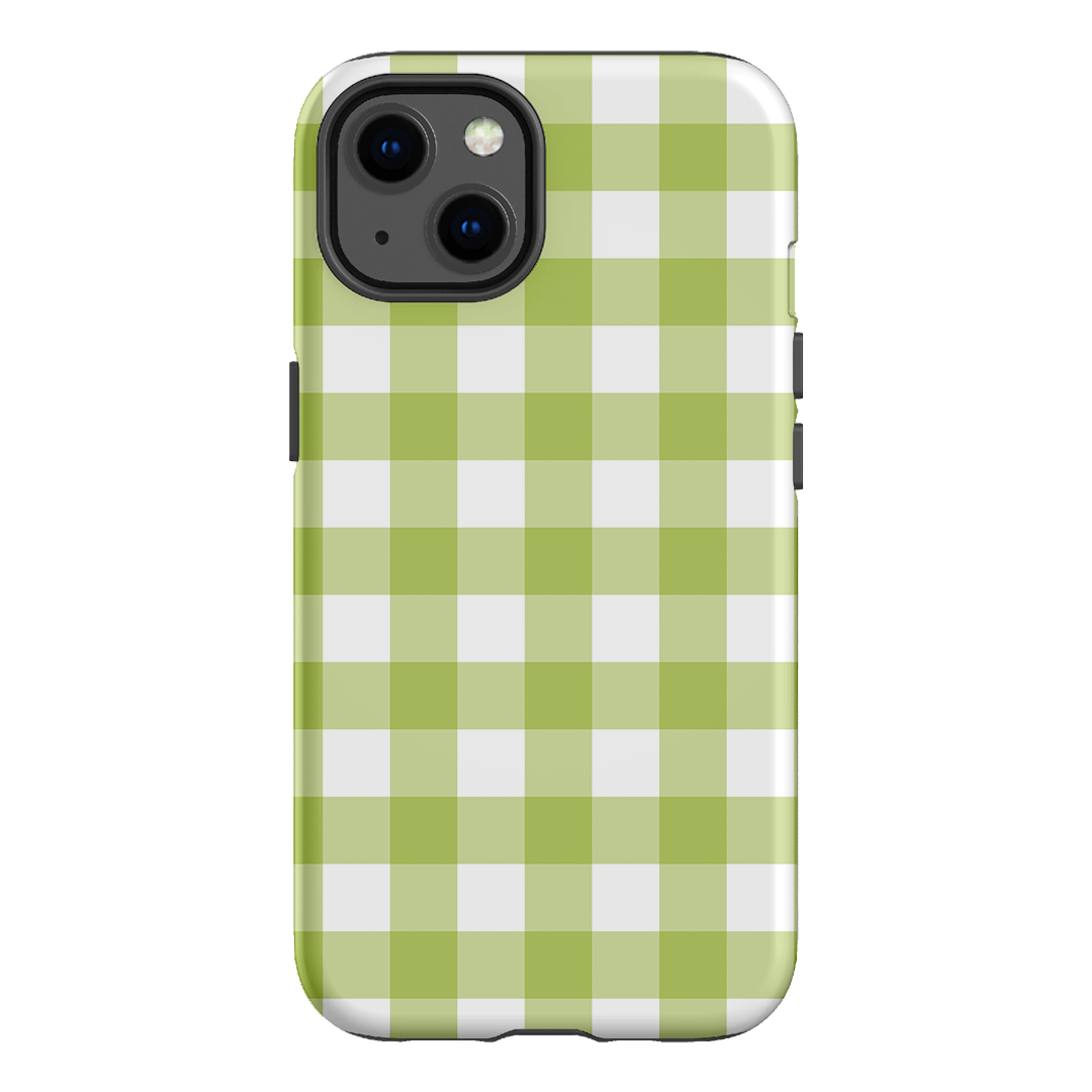 Gingham in Citrus Matte Case Matte Phone Cases iPhone 13 / Armoured by The Dairy - The Dairy