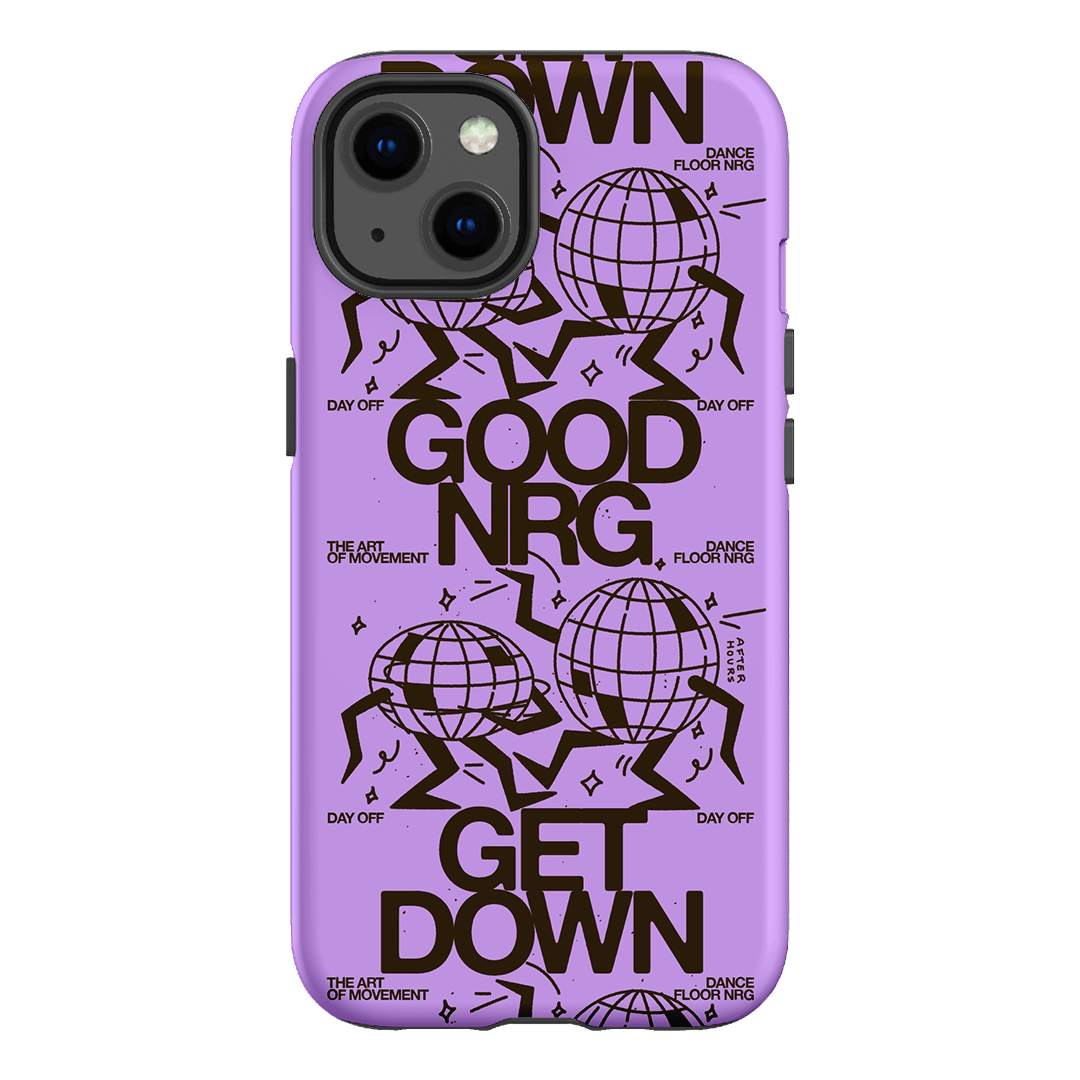 Good Energy in Purple Printed Phone Cases iPhone 13 / Armoured by After Hours - The Dairy