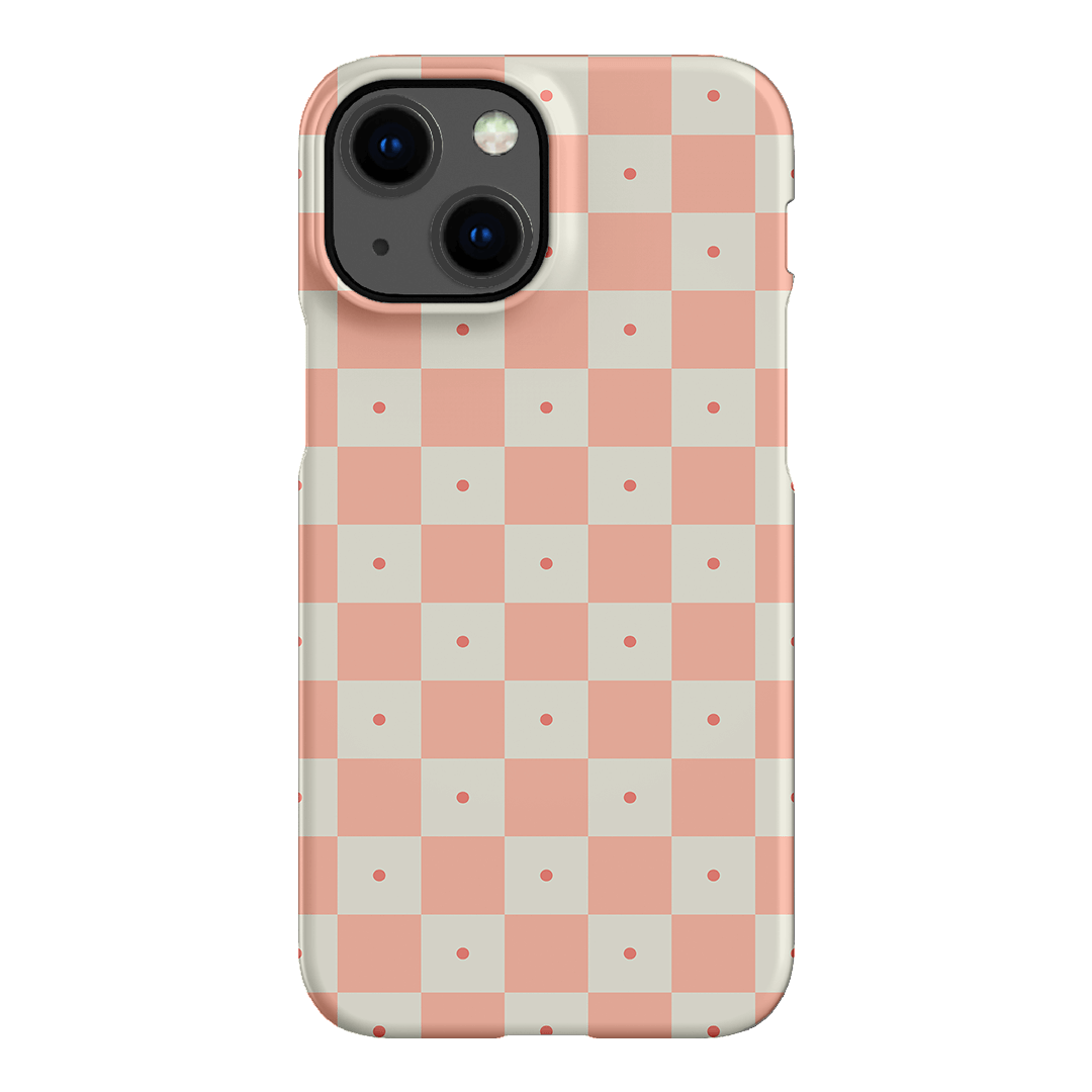 Checkers Blush Matte Case Matte Phone Cases iPhone 13 Mini / Snap by The Dairy - The Dairy