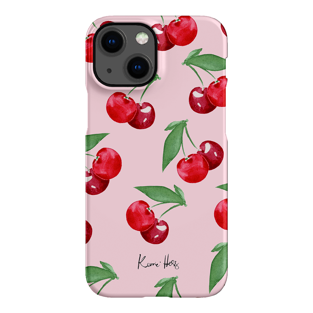 Cherry Rose Printed Phone Cases iPhone 13 Mini / Snap by Kerrie Hess - The Dairy