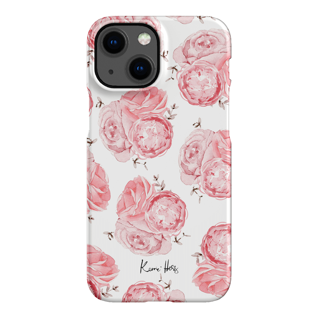 Peony Rose Printed Phone Cases iPhone 13 Mini / Snap by Kerrie Hess - The Dairy