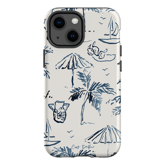 Balmy Blue Printed Phone Cases iPhone 13 Mini / Armoured by Cass Deller - The Dairy