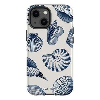 Blue Shells Printed Phone Cases iPhone 13 Mini / Armoured by Cass Deller - The Dairy