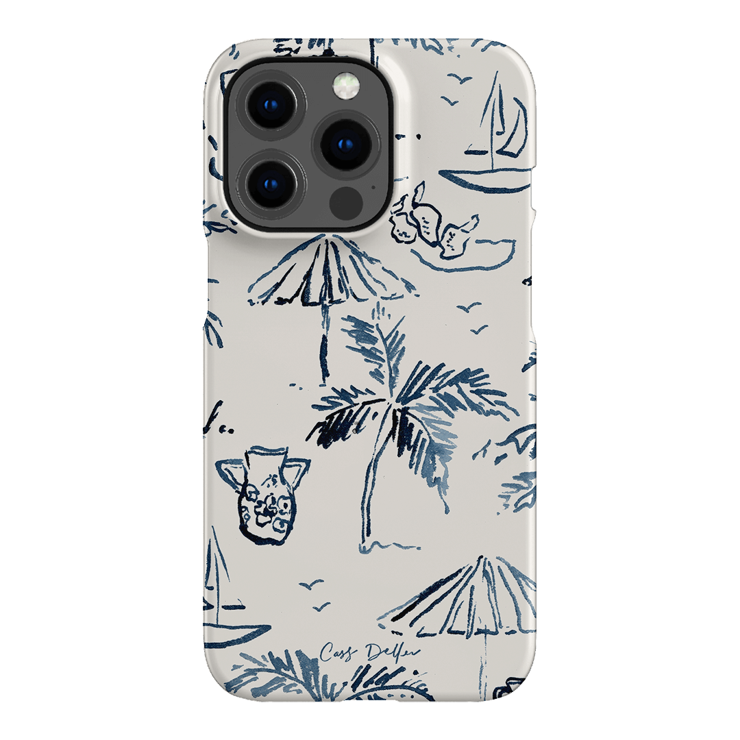 Balmy Blue Printed Phone Cases iPhone 13 Pro / Snap by Cass Deller - The Dairy