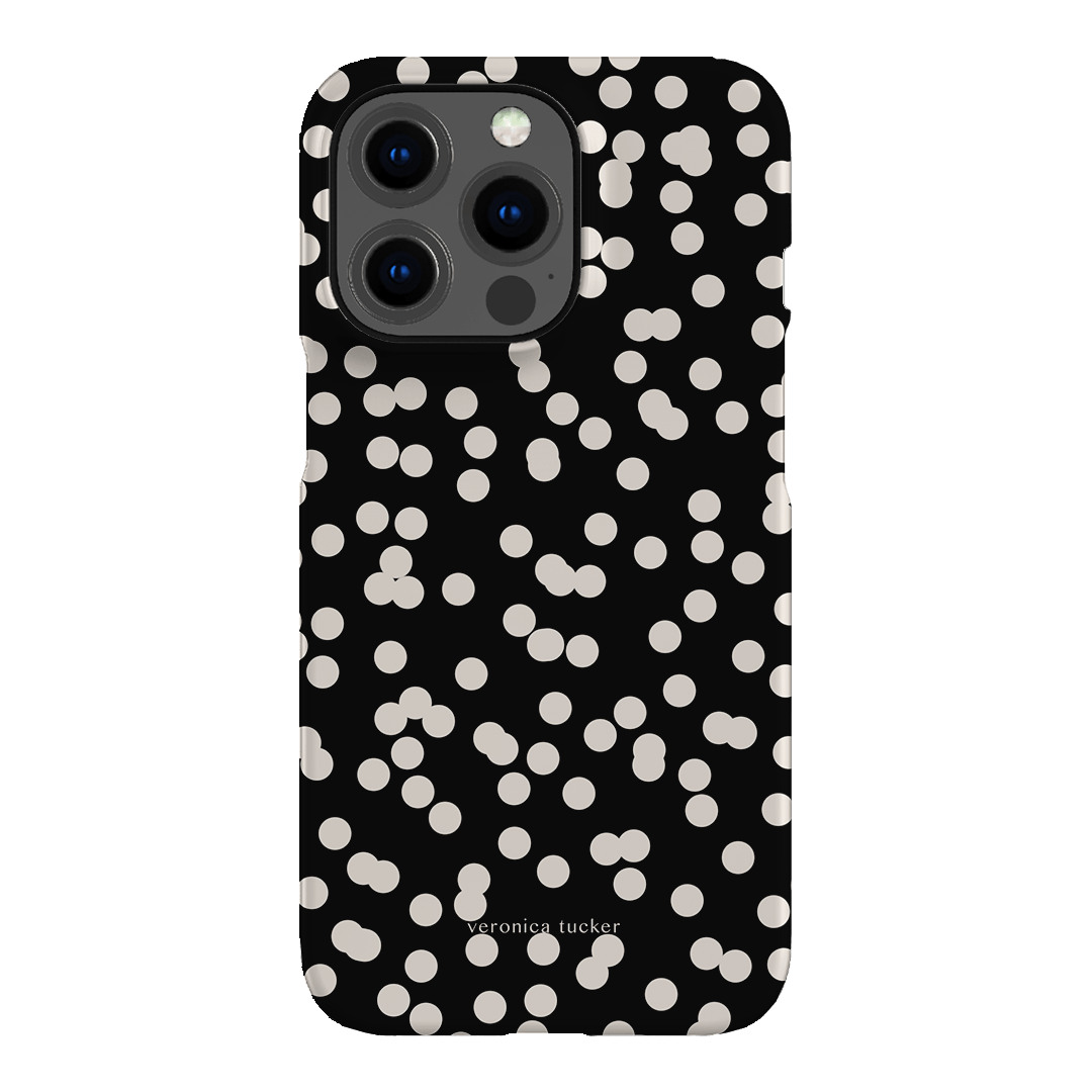 Mini Confetti Noir Printed Phone Cases iPhone 13 Pro / Snap by Veronica Tucker - The Dairy