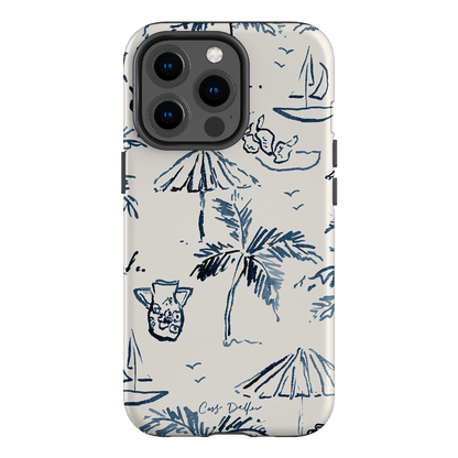 Balmy Blue Printed Phone Cases iPhone 13 Pro / Armoured by Cass Deller - The Dairy