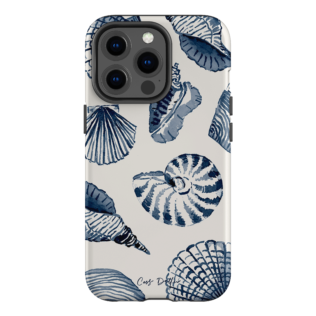 Blue Shells Printed Phone Cases iPhone 13 Pro / Armoured by Cass Deller - The Dairy