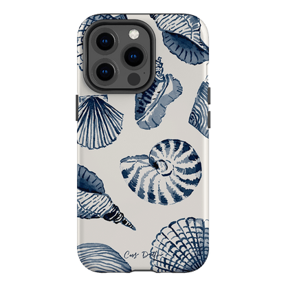 Blue Shells Printed Phone Cases iPhone 13 Pro / Armoured by Cass Deller - The Dairy