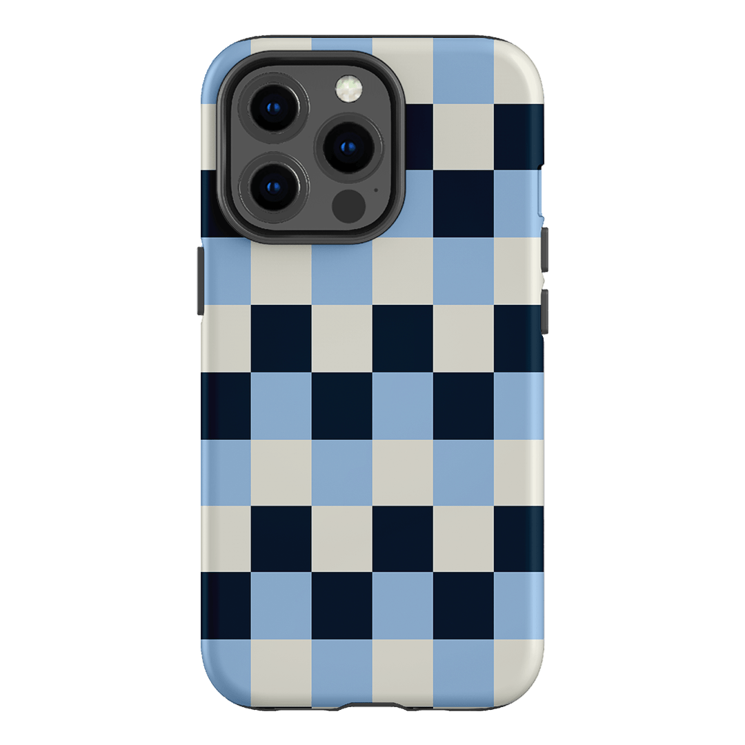 Checks in Blue Matte Case Matte Phone Cases iPhone 13 Pro / Snap by The Dairy - The Dairy