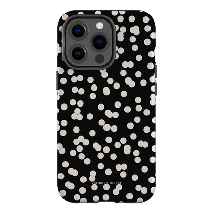 Mini Confetti Noir Printed Phone Cases iPhone 13 Pro / Armoured by Veronica Tucker - The Dairy
