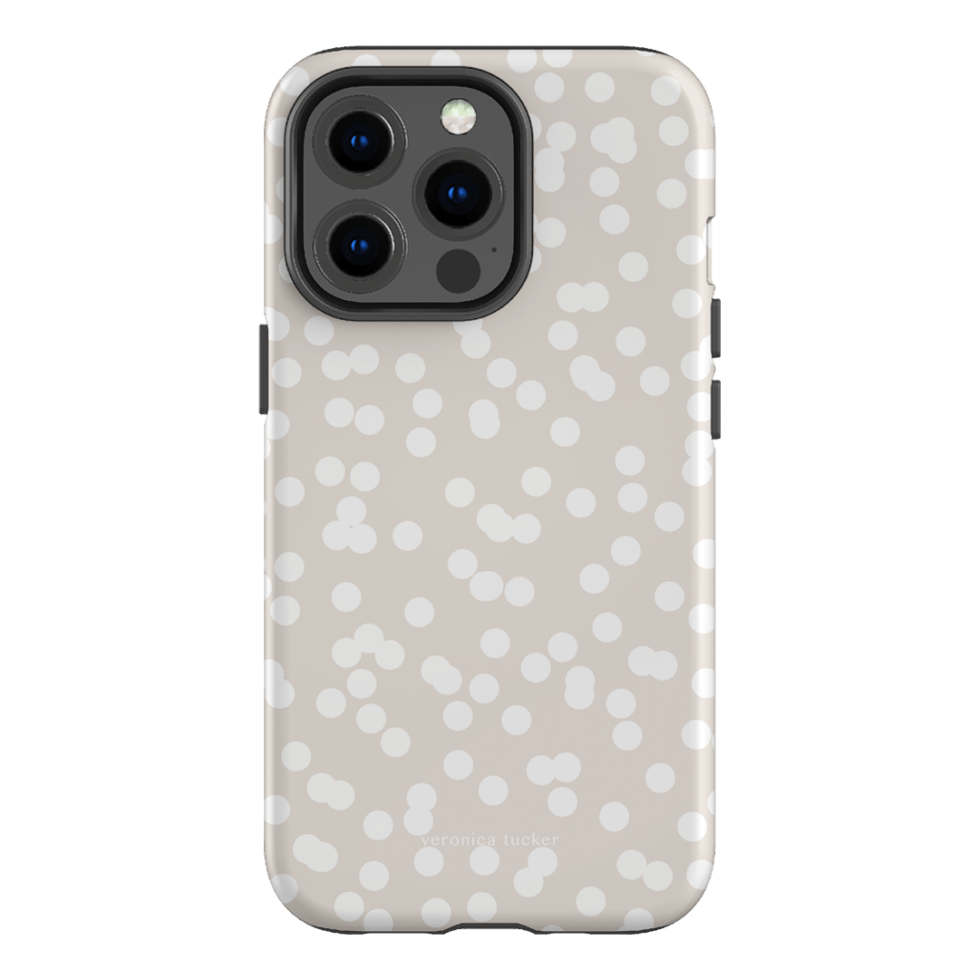 Mini Confetti White Printed Phone Cases iPhone 13 Pro / Armoured by Veronica Tucker - The Dairy