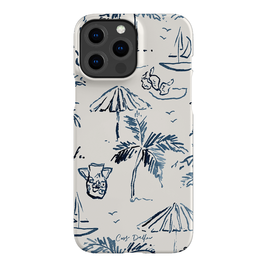 Balmy Blue Printed Phone Cases iPhone 13 Pro Max / Snap by Cass Deller - The Dairy