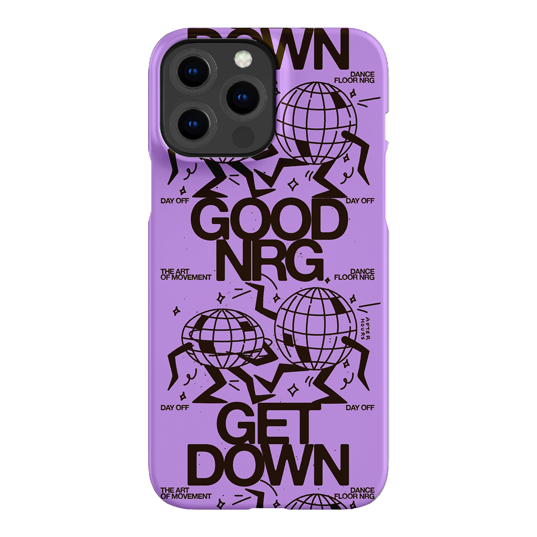 Good Energy in Purple Printed Phone Cases iPhone 13 Pro Max / Snap by After Hours - The Dairy