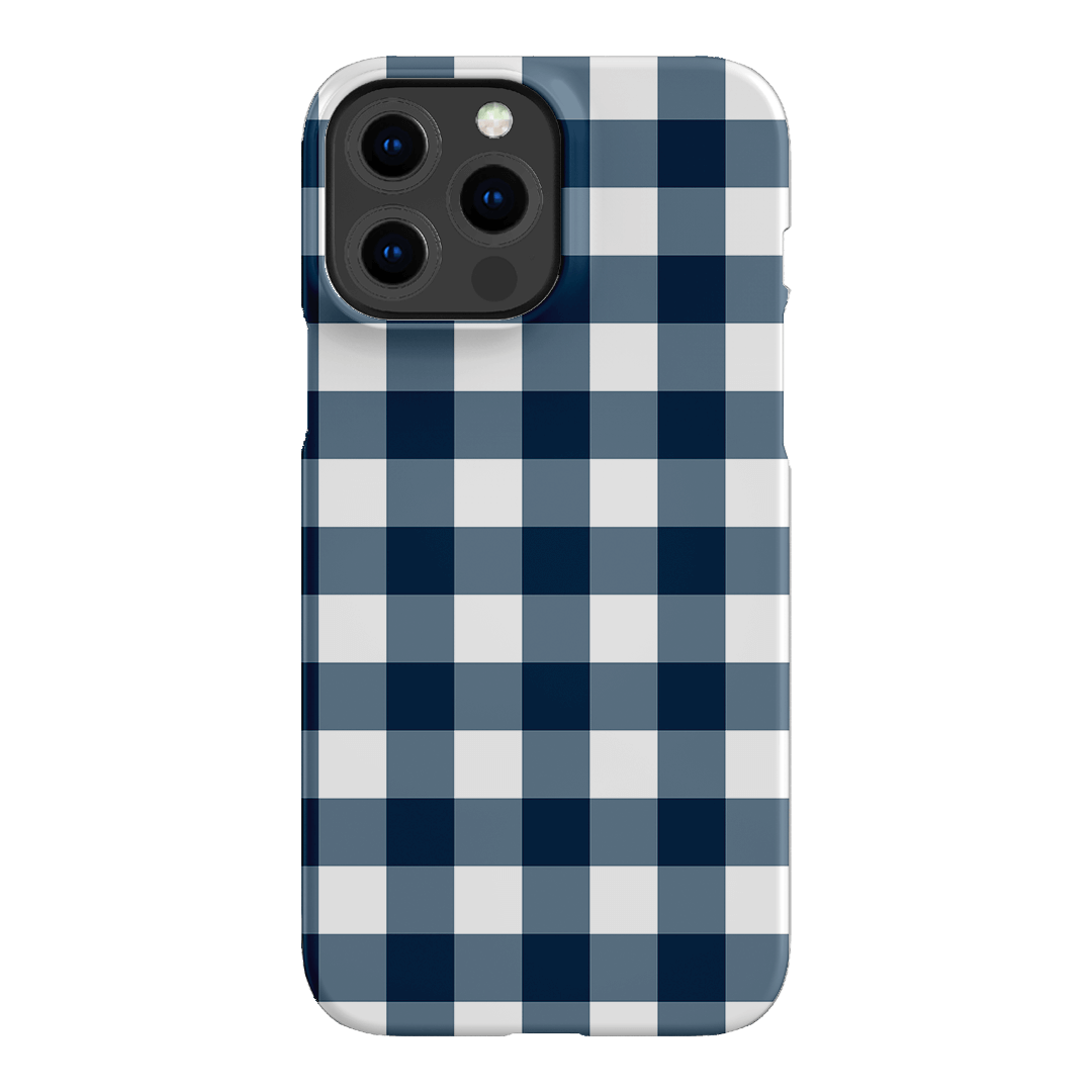 Gingham in Indigo Matte Case Matte Phone Cases iPhone 13 Pro Max / Snap by The Dairy - The Dairy