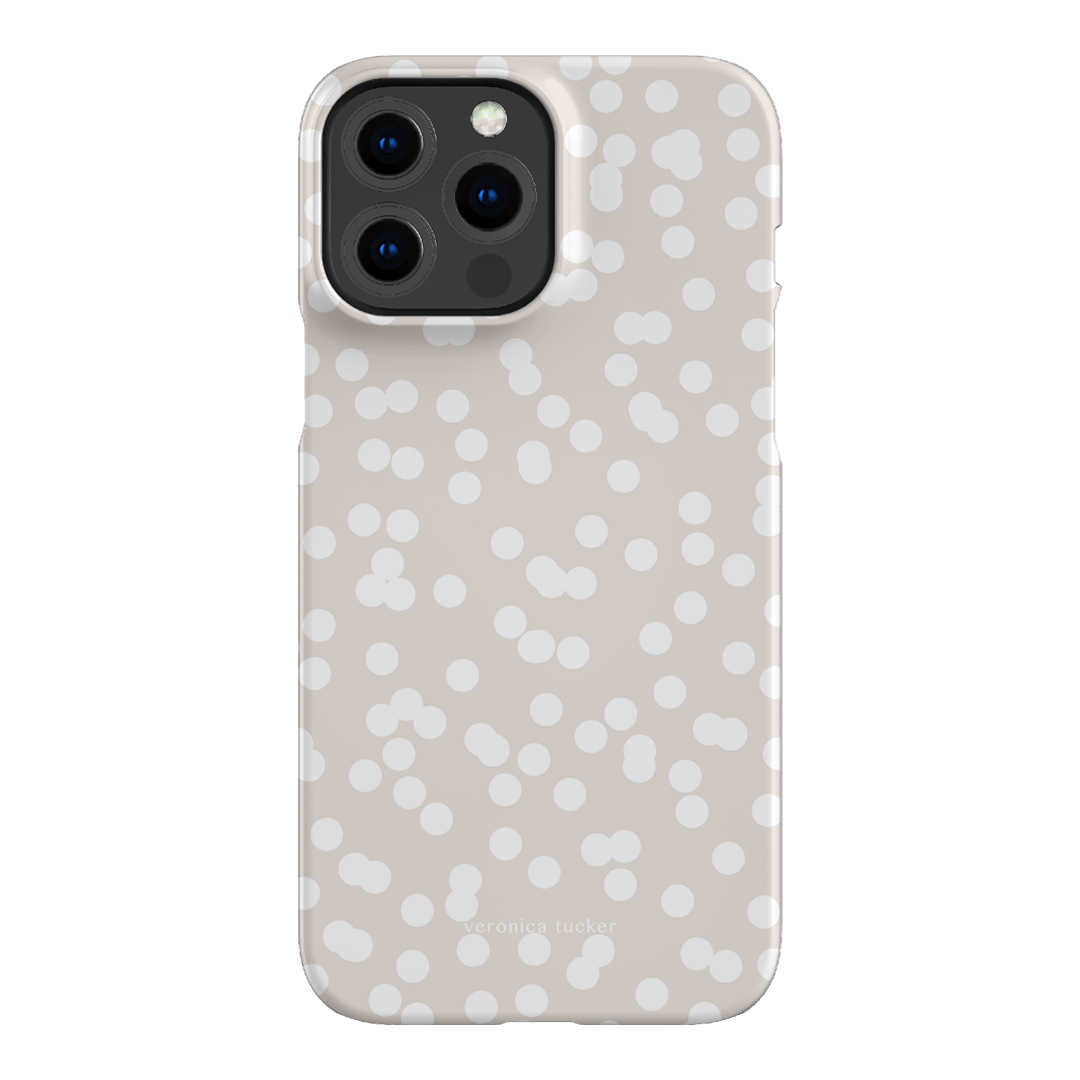 Mini Confetti White Printed Phone Cases iPhone 13 Pro Max / Snap by Veronica Tucker - The Dairy