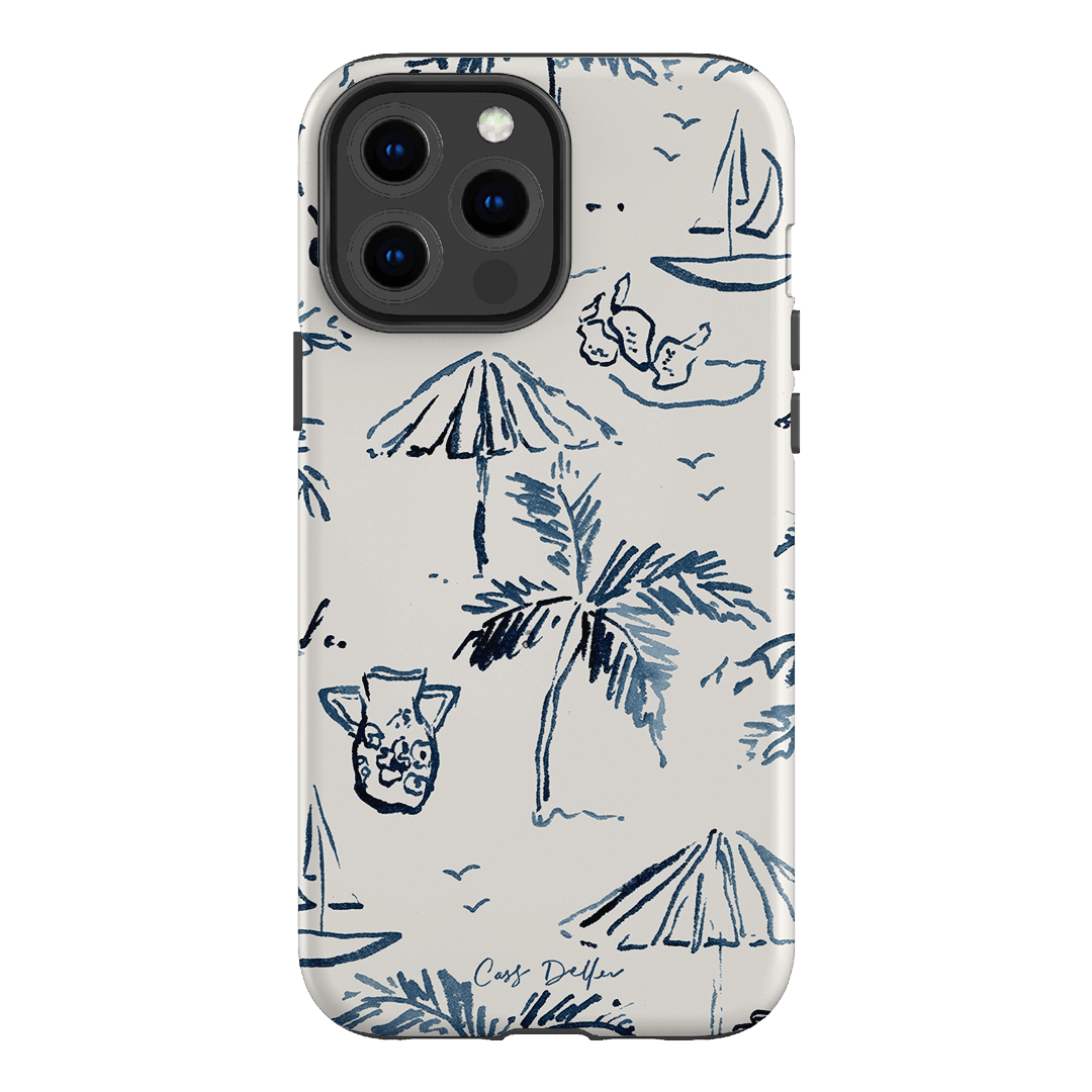 Balmy Blue Printed Phone Cases iPhone 13 Pro Max / Armoured by Cass Deller - The Dairy