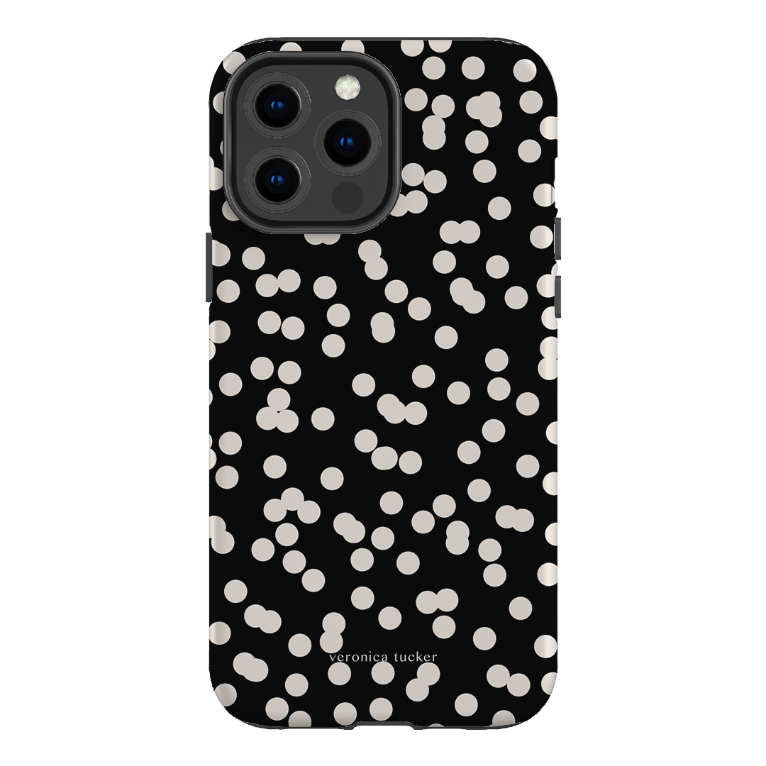 Mini Confetti Noir Printed Phone Cases iPhone 13 Pro Max / Armoured by Veronica Tucker - The Dairy