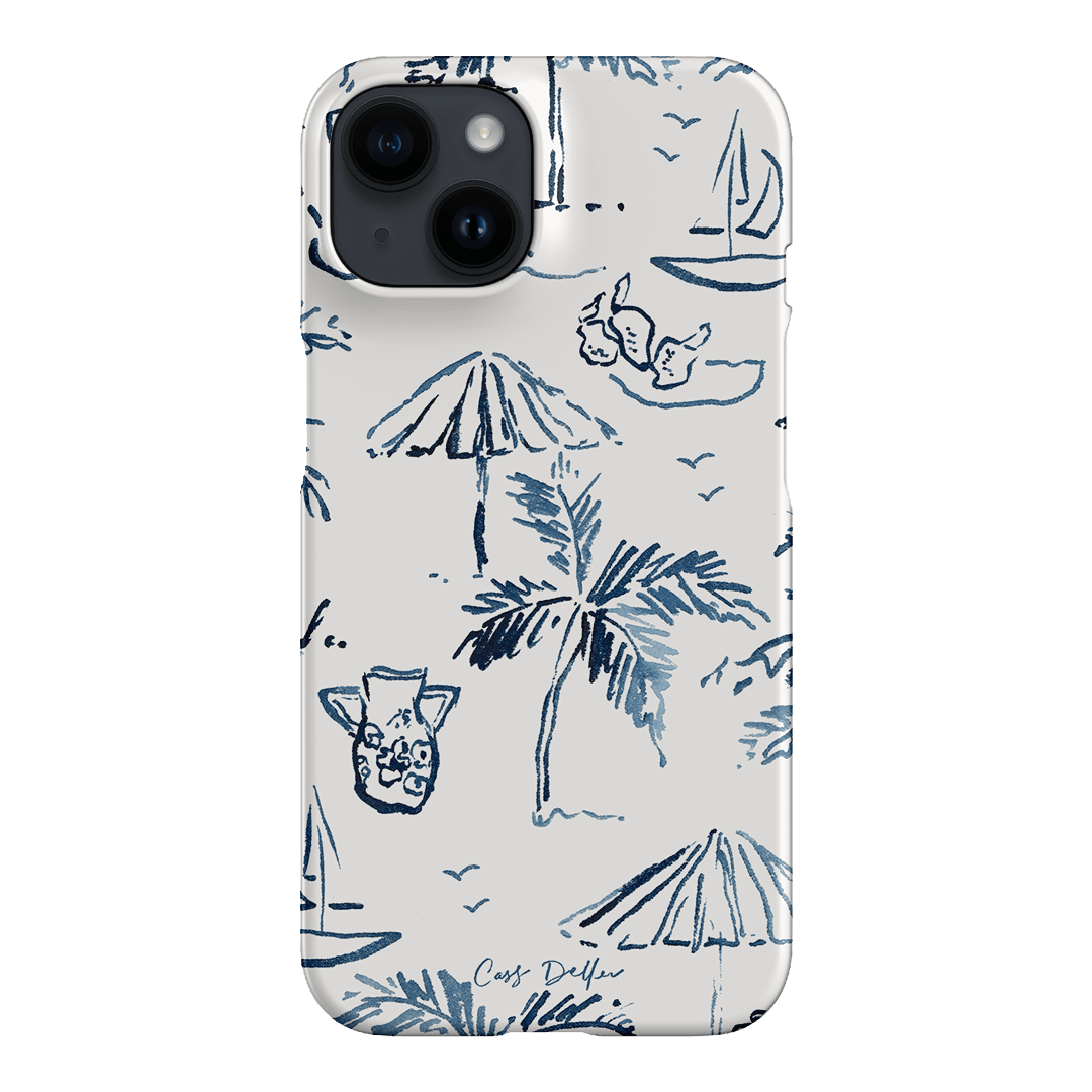 Balmy Blue Printed Phone Cases iPhone 14 / Snap by Cass Deller - The Dairy