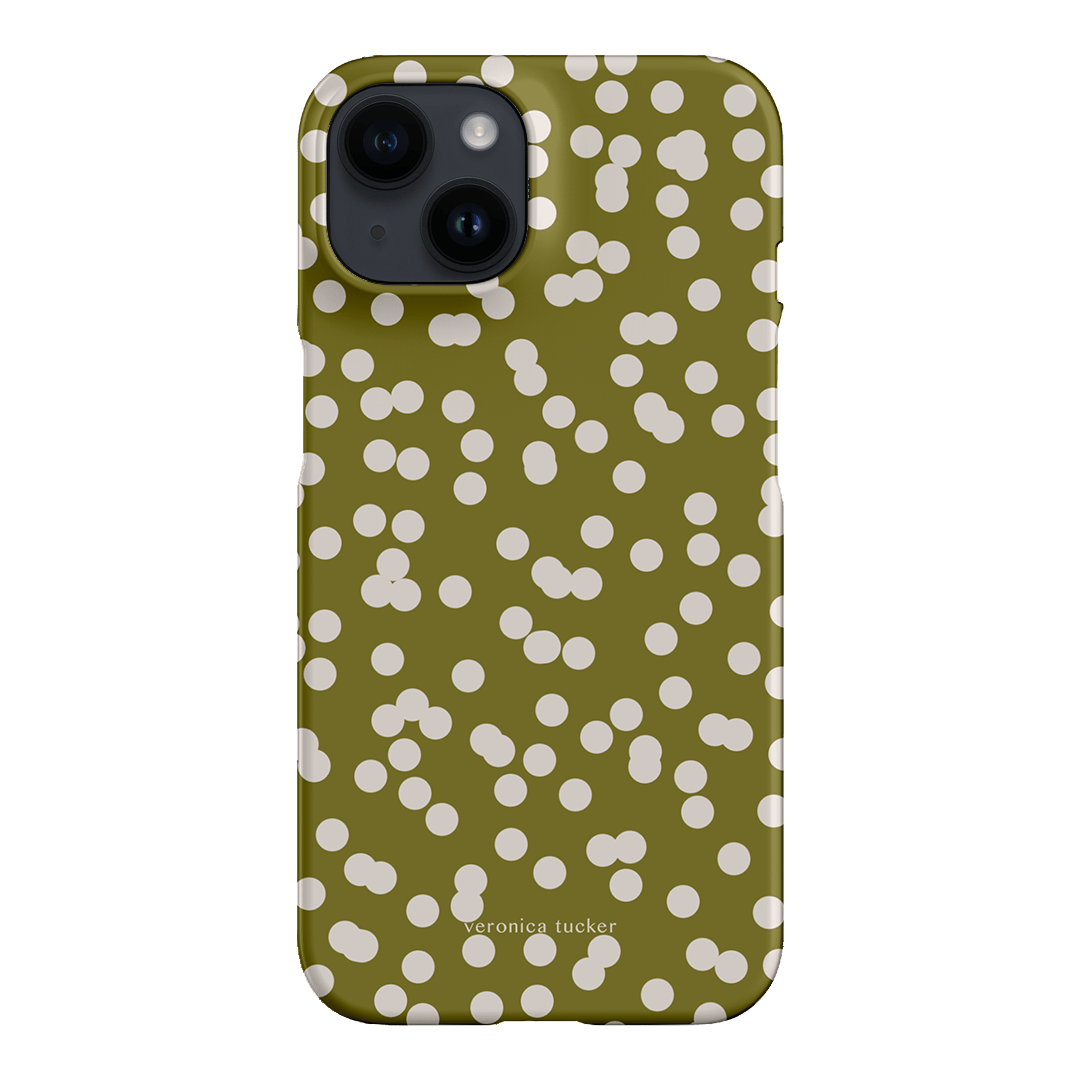 Mini Confetti Chartreuse Printed Phone Cases iPhone 14 / Snap by Veronica Tucker - The Dairy