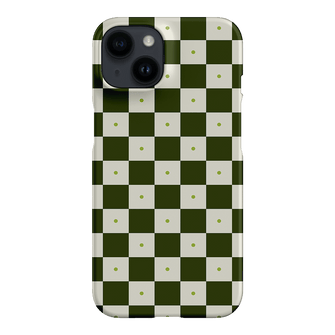 Checkers Green Printed Phone Cases by The Dairy - The Dairy