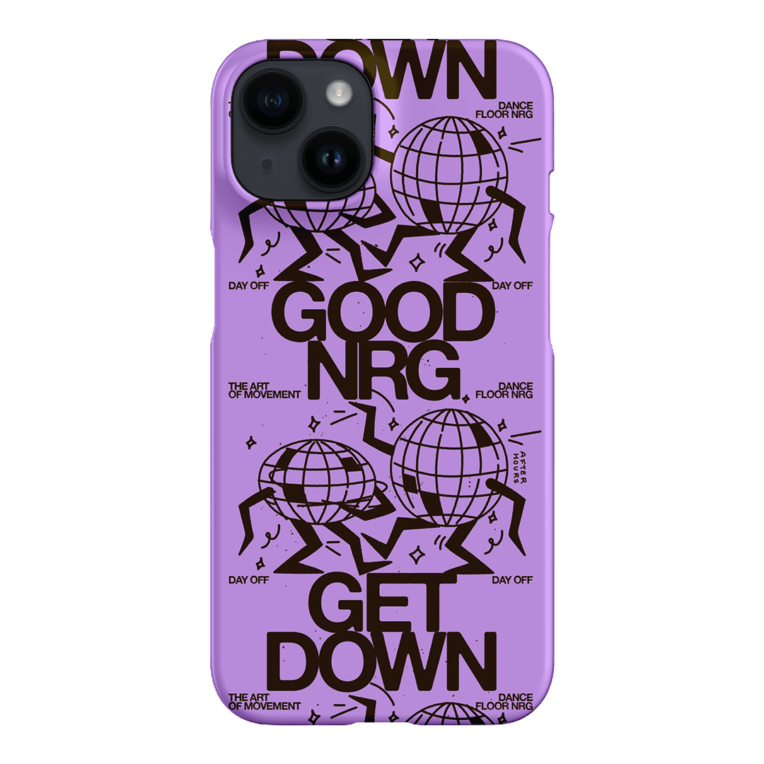 Good Energy in Purple Printed Phone Cases iPhone 14 / Snap by After Hours - The Dairy