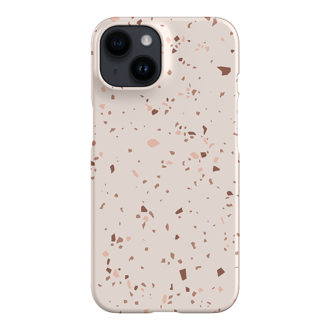 Neutral Terrazzo Printed Phone Cases iPhone 14 / Snap by The Dairy - The Dairy