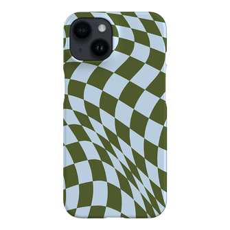 Wavy Check Forest on Sky Matte Case Matte Phone Cases iPhone 14 / Armoured by The Dairy - The Dairy