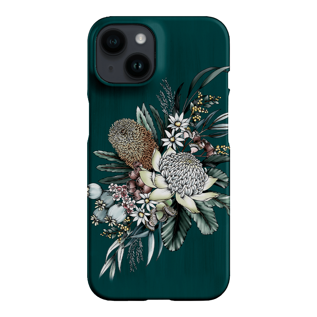 Teal Native Printed Phone Cases iPhone 14 / Snap by Typoflora - The Dairy