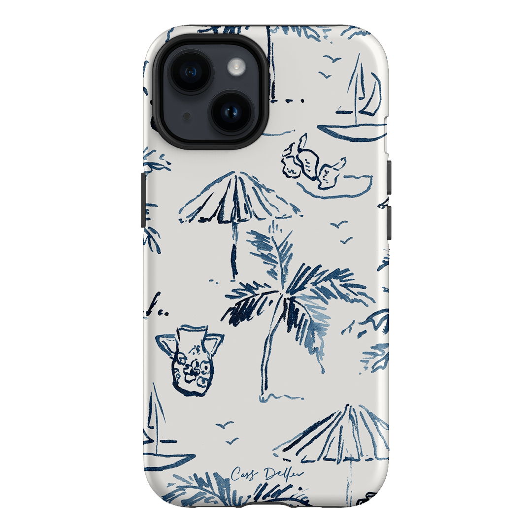 Balmy Blue Printed Phone Cases iPhone 14 / Armoured by Cass Deller - The Dairy