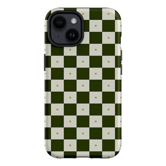 Checkers Green Printed Phone Cases by The Dairy - The Dairy