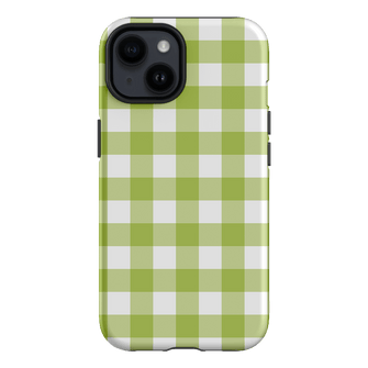 Gingham in Citrus Matte Case Matte Phone Cases iPhone 14 / Armoured by The Dairy - The Dairy