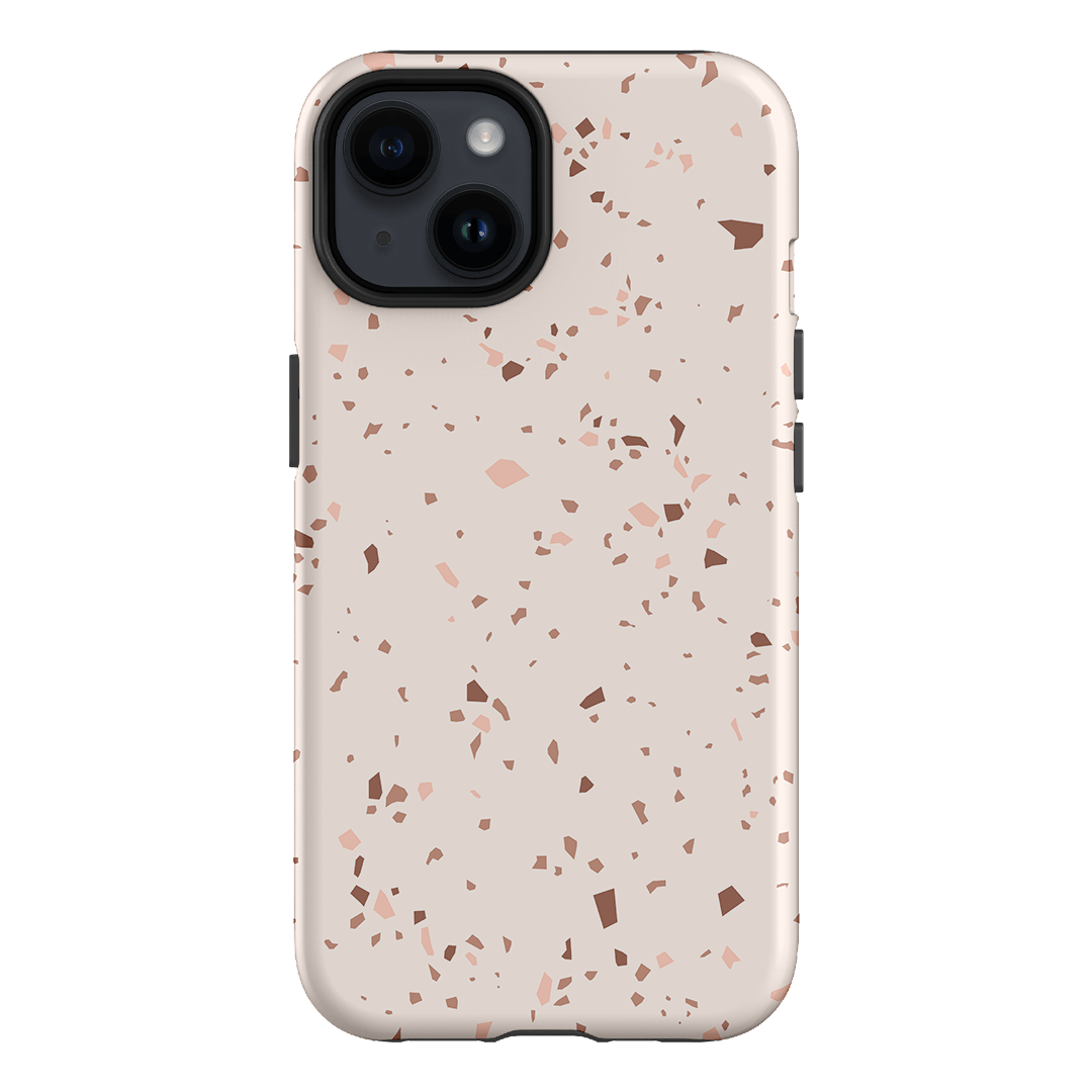 Neutral Terrazzo Printed Phone Cases iPhone 14 / Armoured by The Dairy - The Dairy