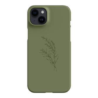 Khaki Wattle Printed Phone Cases iPhone 15 / Armoured by Typoflora - The Dairy